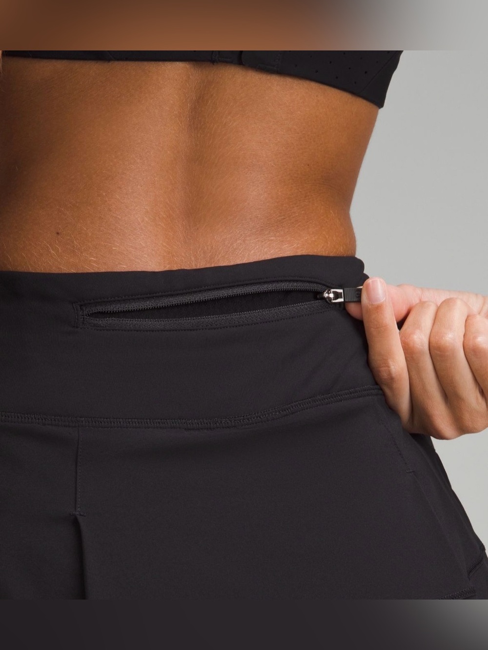 Lululemon Pace Rival MR Skirt *Long Sz 10 Black NWT - Picture 4 of 11